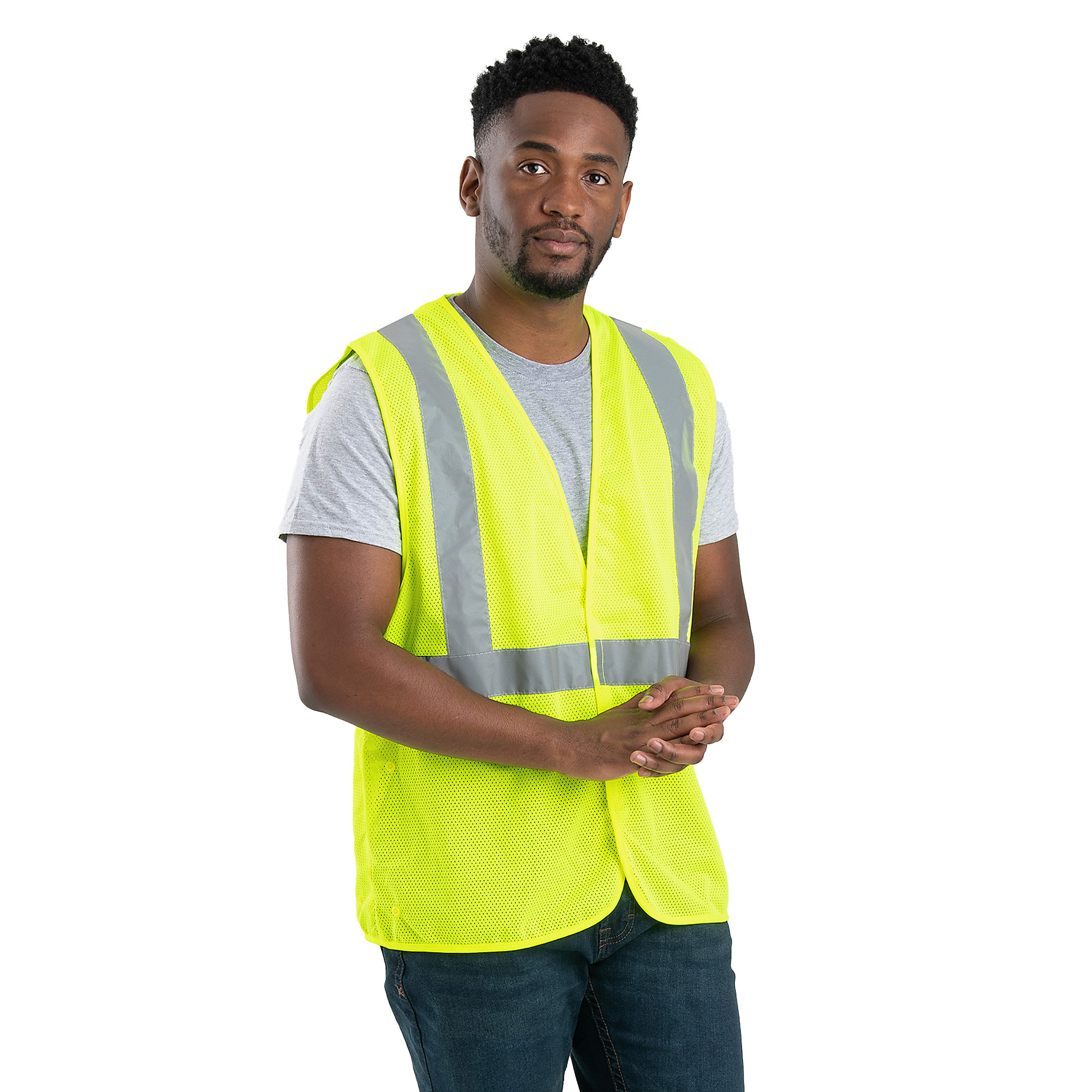 Berne Men's Class 2 High Visibility Economy Safety Vest